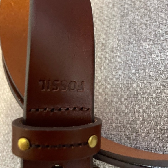 FOSSIL -Belt L Brown Leather Stacy Belt - Picture 2 of 3